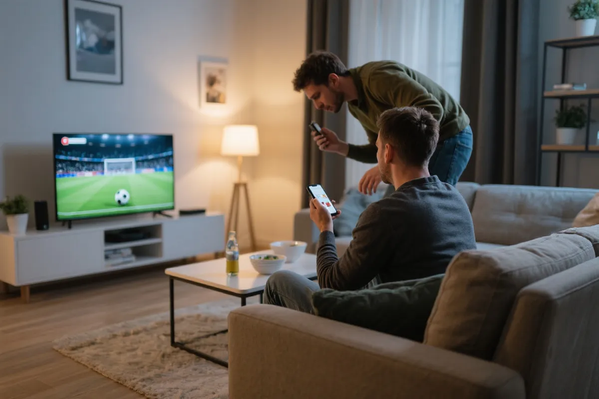 赛前准备：电视与手机双端观赛