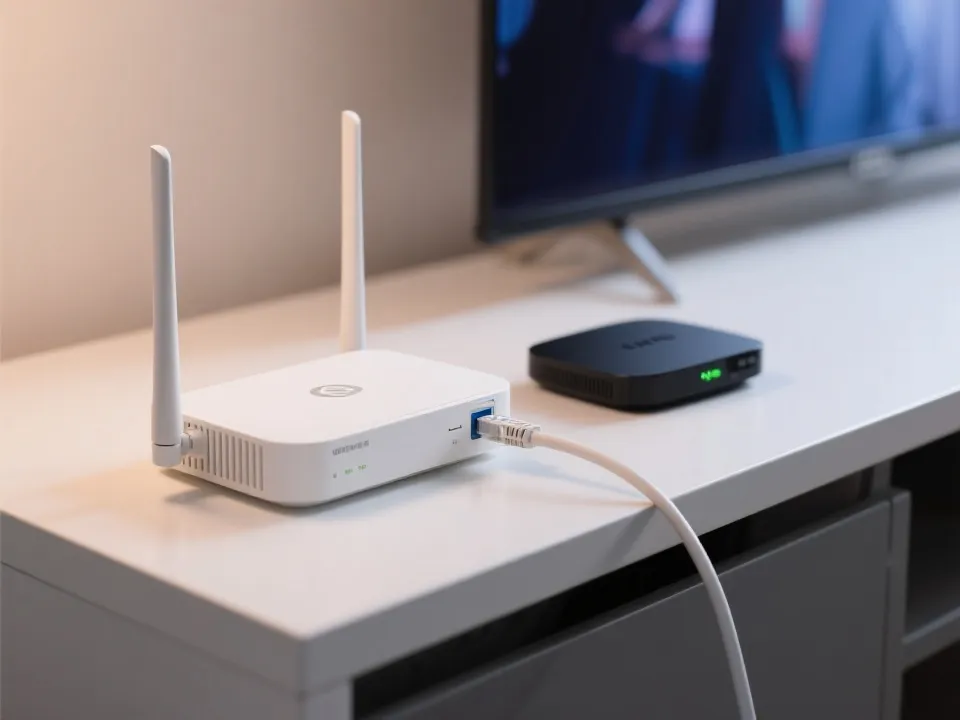 路由器与机顶盒网线连接示意图